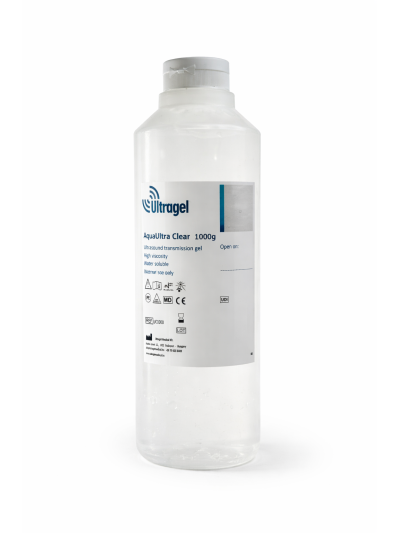 Gel ecografic AquaUltra CLEAR 1.000 g | Ultragel Medical