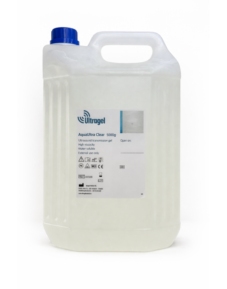 Gel ecografic AquaUltra CLEAR 5 kg – canistră | Ultragel Medical
